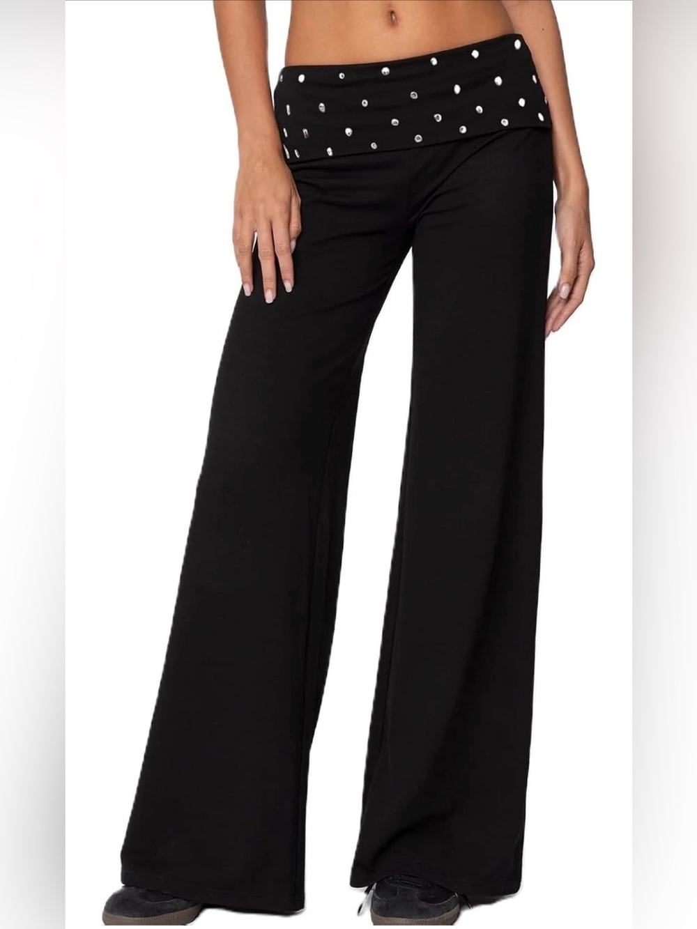 Wide Leg Black Women's Yoga Pants
